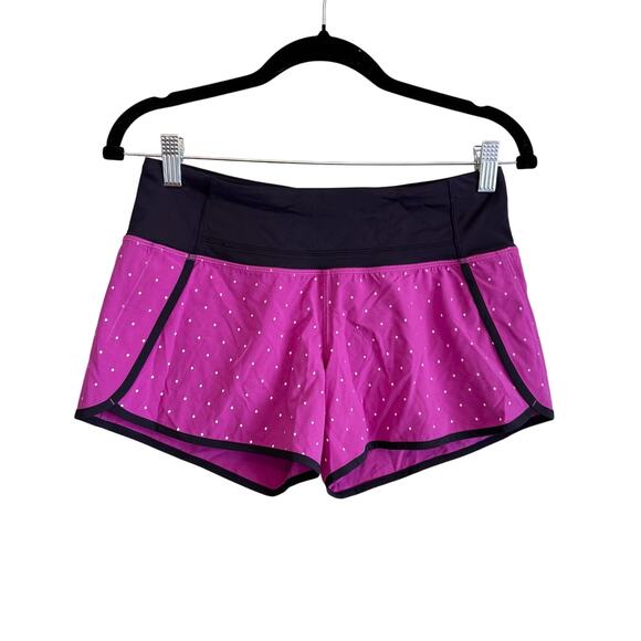 lululemon athletica Pants - Lululemon Run Times Shorts Womens 4 Purple Reflective 4-way Stretch Running Yoga